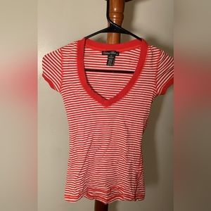 Urban Behavior Red Short Sleeve Top